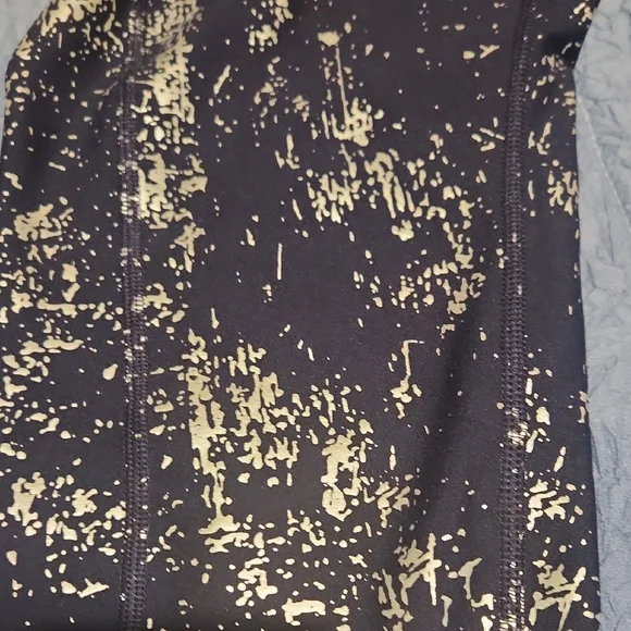 Womens Puma Blue and Silver Abstract Leggings Size XL - Picture 2 of 3